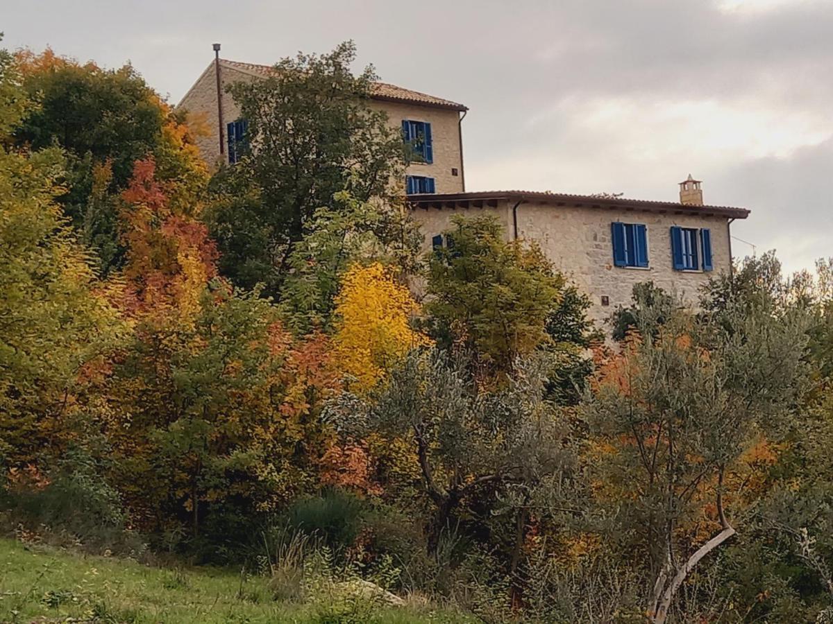 La Casa Dalle Finestre Blu Abbateggio Exterior foto